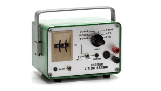 The first Beamex calibrator launched in 1975