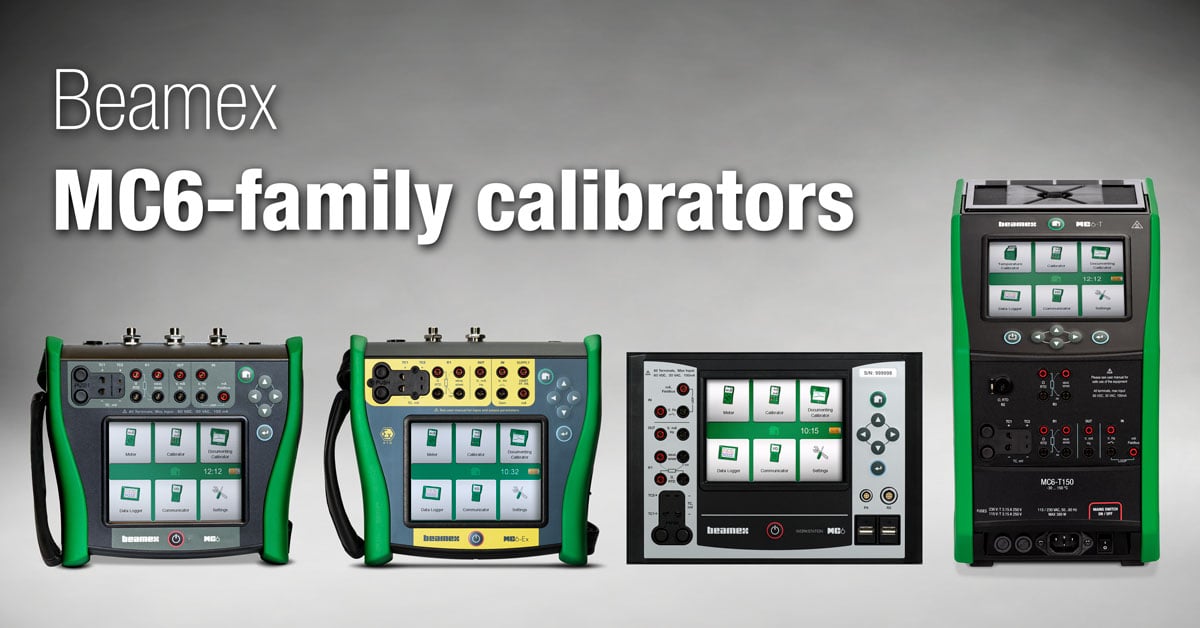 Beamex MC6 family of calibrators